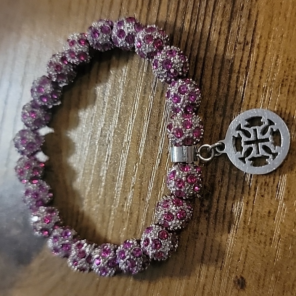 Pink & silver bracelet